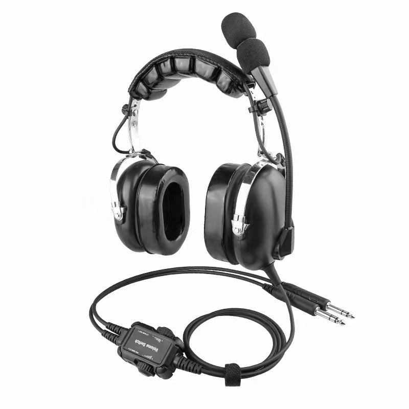 BH Aviation Alpha Lite Headset, 270 degree rotate microphone, volume adjustable, reliable durable and comfortable